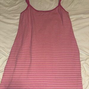 American Eagle Outfitters Pink and White Striped Dress